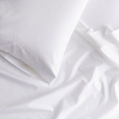 Premium Cool Supima® Cotton Percale Pillowcase Set - Navy, Standard
