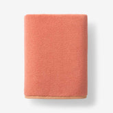 Reversible Solid Bath Towel - Coral