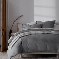 Bromley Premium Ultra-Cozy Flannel Bed Sheet Set - Smoke, Twin