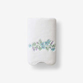 Embroidered Scallop Hand Towel - Flower