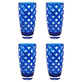 Palazzioi Tumblers, Set of 4 - Blue, Large