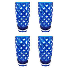 Palazzioi Tumblers, Set of 4 - Blue, Large