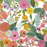 Garden Party Traditional Wallpaper - Rose Multi, Swatch