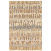 Paint Chip Hand Hooked Wool Rug - Natural, 2' x 3'
