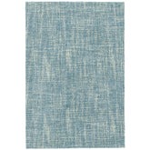 Crosshatch Hand Hooked Wool Rug - Aegean Blue, 6' x 9'