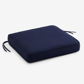 Replacement Boxed Edge Chair Cushion - Navy, 21 in. x 19 in.