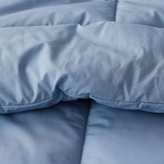 Classic Cool Cotton Percale Comforter - Slate Blue, King/Cal King