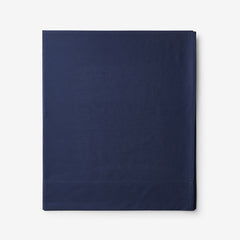 Classic Cool Cotton Percale Flat Bed Sheet - Navy, Cal King
