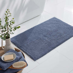 Plush Spa Solid Bath Rug - Indigo, 21 in. x 34 in.
