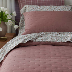 Petite Tufted Quilt - Brick, Full/Queen