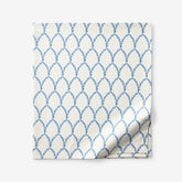 Laurel Classic Smooth Sateen Flat Bed Sheet - Blue, Twin/Twin XL