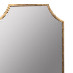 Gilded Arched Frame Wall Mirror - Gold
