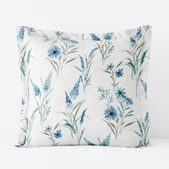 Nature's Vine Classic Smooth Sateen Sham - White Multi, Euro