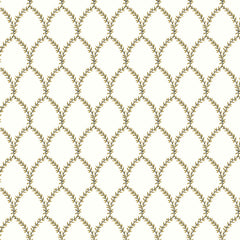 Laurel Traditional Wallpaper - Gold, Roll