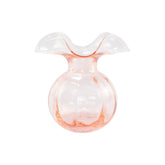 Hibiscus Glass Fluted Vases - Pink, Small