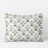 Garden Patch Reversible Garment Washed Cotton Percale Sham - Multi, Standard