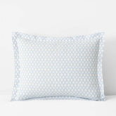 Feliciana Geo Garment Washed Cotton Percale Sham - Blue Multi, Standard