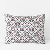 Elderberry Reversible Quilted Sham - White, King