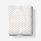 Feliciana Geo Garment Washed Cotton Percale Fitted Bed Sheet - Clay, Twin