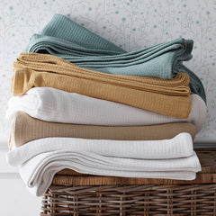 Cotton Weave Blanket - Auburn, Full/Queen