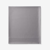 Premium Smooth Supima® Cotton Wrinkle-Free Sateen Flat Bed Sheet - Silver, Twin/Twin XL