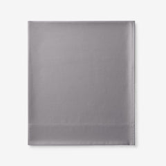 Premium Smooth Supima® Cotton Wrinkle-Free Sateen Flat Bed Sheet - Silver, Deep Pocket Cal. King
