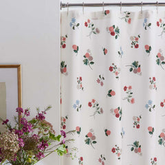 Ditsy Dahlia Classic Cool Cotton Percale Shower Curtain - Cream Multi