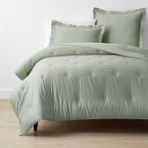 Classic Smooth Rayon Made From Bamboo Sateen Comforter - Tarragon, Full/Queen