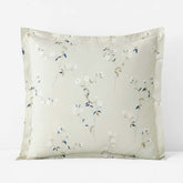 Blossom Trail Garment Washed Cotton Percale Sham - Green Tea, Euro