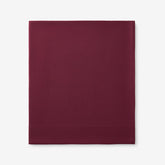 Classic Ultra-Cozy Cotton Velvet Flannel Flat Bed Sheet - Merlot, Twin/Twin XL