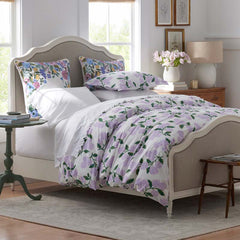 Hydrangea Classic Cool Cotton Percale Duvet Cover - Lilac, Twin/Twin XL
