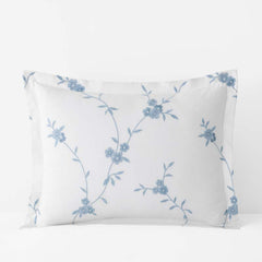 Brinda Floral Sham - White, King