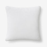 Classic All Season Breathable Cotton Knit Decorative Pillow Cover - White