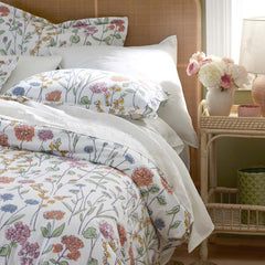 Garden Mirage Classic Cool Cotton Percale Sham - White Multi, Euro