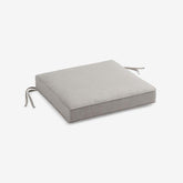 Rain Boxed Edge Replacement Chair Cushion - Silver, 16 in. x 15 in.