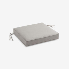 Rain Boxed Edge Replacement Chair Cushion - Silver, 16 in. x 15 in.