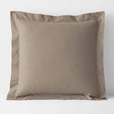 Classic Cool Cotton Percale Sham - Mocha, Euro