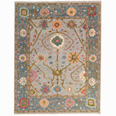Hand Knotted Traditional Wool Rug - Gray Multi, 3' x 5'