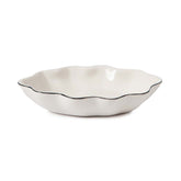 Scallop Soap Dish - Cream and Black