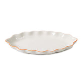 Scallop Vanity Tray - Cream and Amber