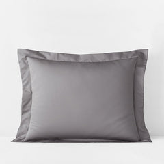 Premium Smooth Supima® Cotton Wrinkle-Free Sateen Sham - Silver, King