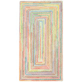 Garden Stripe Reversible Braided Cotton Rug - Multi, 2' 5" x 8' Runner
