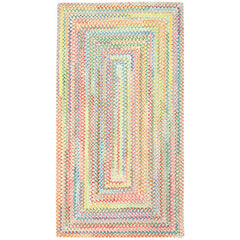 Garden Stripe Reversible Braided Cotton Rug - Multi, 2' x 3'