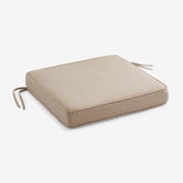 Rain Boxed Edge Replacement Chair Cushion - Antique Beige, 18 in. x 18 in.