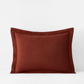 Classic Ultra-Cozy Cotton Velvet Flannel Sham - Rust, Standard