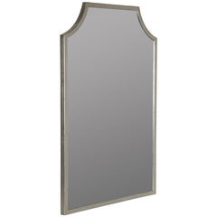 Gilded Arched Frame Wall Mirror - Silver