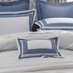 Double Border Classic Smooth Wrinkle-Free Sateen Sham - Infinity Blue, Standard