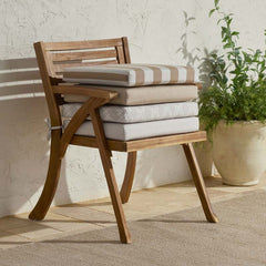 Replacement Knife Edge Chair Cushion - Antique Beige, 18 in. x 18 in.