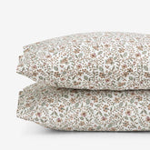 Garden Patch Floral Garment Washed Cotton Percale Pillowcase Set - Multi, King