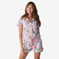 Poplin Women's Shorts Set - Strawberry Fields, M